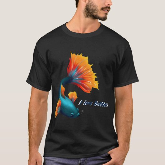 T-shirt J'adore les bettas (Devant)