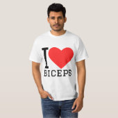 T-shirt J'adore les biceps (Devant entier)