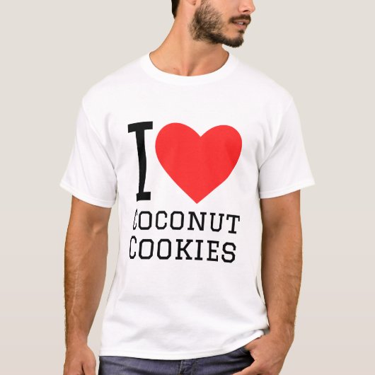 T-shirt J'adore les biscuits à la coco (Devant)