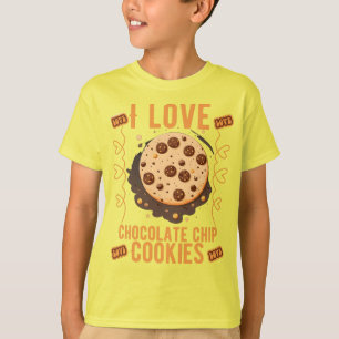 T-shirt J'adore les biscuits à puce au chocolat