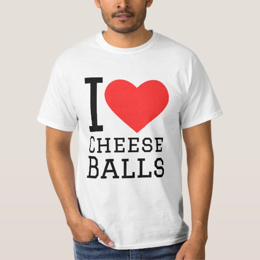 T-shirt J'adore les boulettes de fromage (Devant)