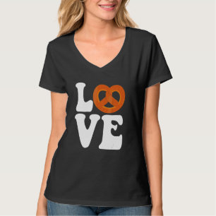 T-shirt J'adore les bretzels pour la tenue de bureau de la