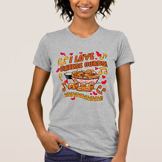T-shirt J'adore les caillebotis de fromage ! (Devant)
