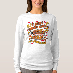 T-shirt J'adore les caillebotis de fromage !