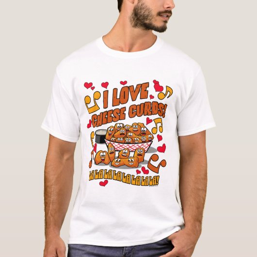 T-shirt J'adore les caillebotte de fromage ! (Devant)