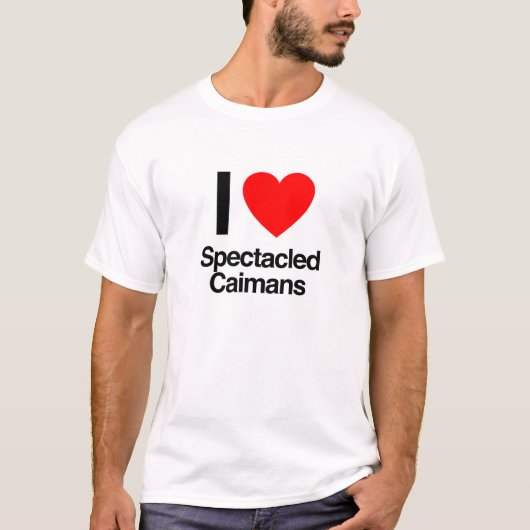 T-shirt j'adore les caïmans spectaculaires (Devant)