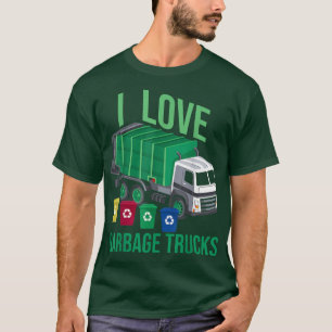 T-shirt J'adore les camions à ordures Recycle Waste Manage