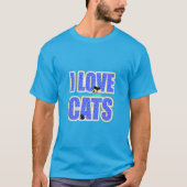 T-shirt J'adore les chats (Devant)