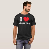T-shirt J'adore les chats Birmans (Devant entier)