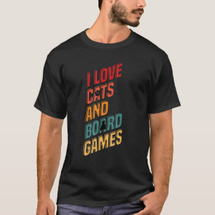 T-shirt J'adore les chats chat chats jeu de société jeux d