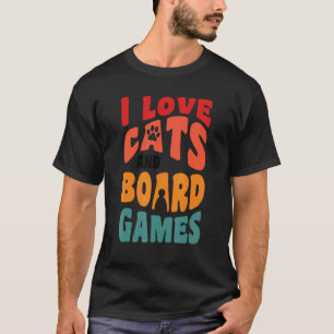 T-shirt J'adore les chats chat chats jeu de société jeux d