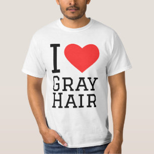 T-shirt J'adore les cheveux gris