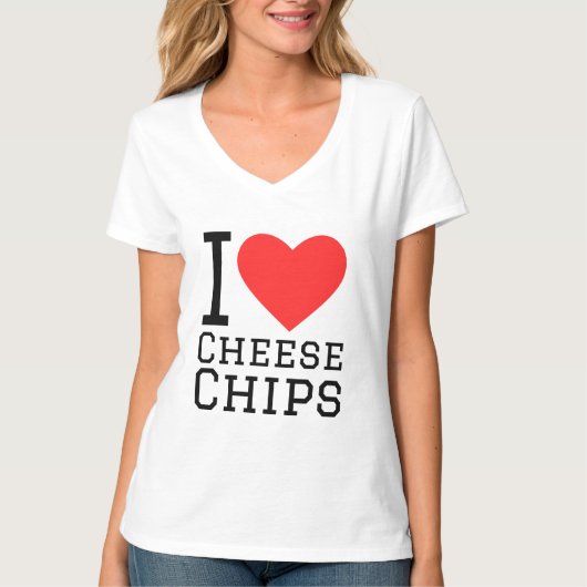 T-shirt J'adore les chips au fromage (Devant)