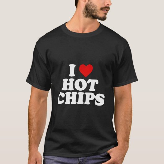 T-shirt J'adore les Chips Chaudes (Devant)