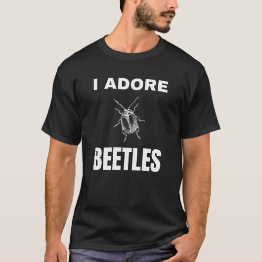T-shirt J'adore les coléoptères (Devant)