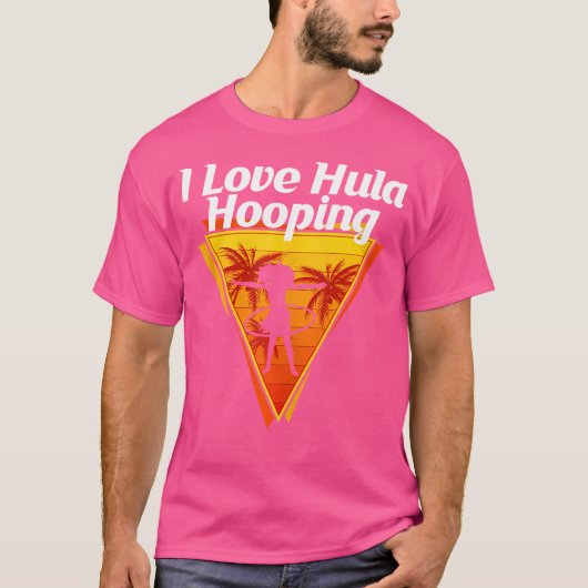 T-shirt J'adore les compétitions de jonglage au cerceau Hu (Devant)