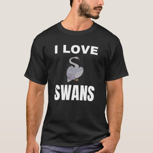 T-shirt J'adore les cygnes (Devant)