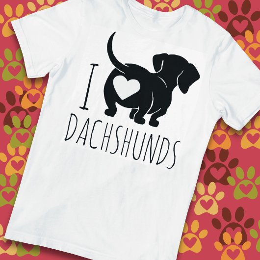 T-Shirt J'adore les Dachshunds