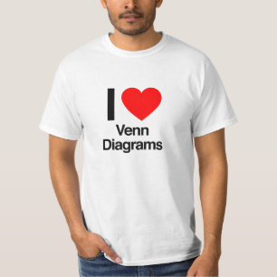 T-shirt j'adore les diagrammes de venn