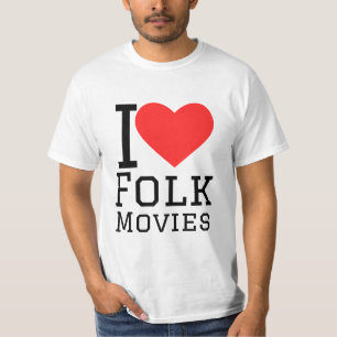 T-shirt J'adore les films populaires