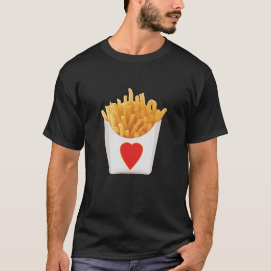 T-shirt J'adore les frites (Devant)