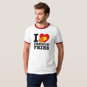 T-shirt J'adore les frites françaises (Devant entier)