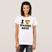 T-shirt J'adore les garçons espagnols (Devant entier)