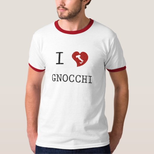 T-shirt J'adore les gnocchis (Devant)