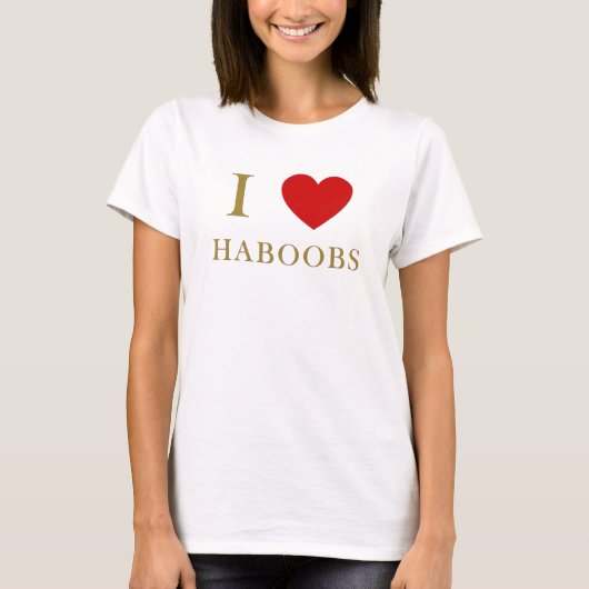T-shirt J'adore les haboobs (Devant)