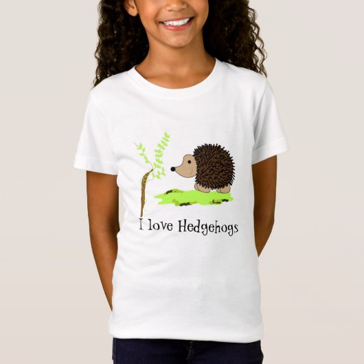 T-Shirt J'adore les hérissons (Devant)