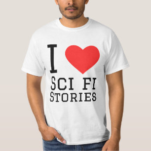 T-shirt J'adore les histoires de science fi