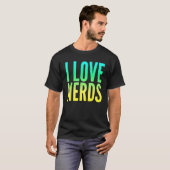 T-shirt J'adore les intellos (Devant entier)
