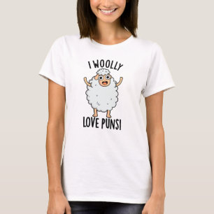 T-shirt J'adore les jeux de mots drôles sur les moutons