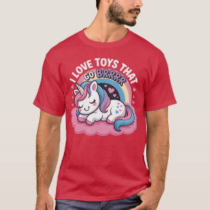 T-shirt J'adore les jouets qui font Brrr Humour adulte ina