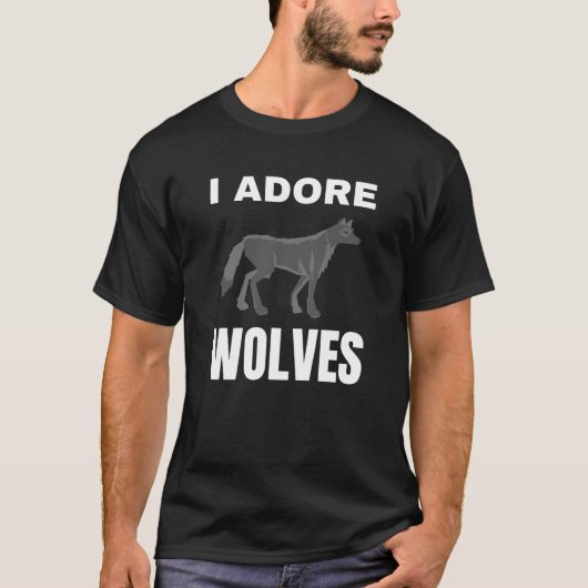T-shirt J'adore les loups (Devant)