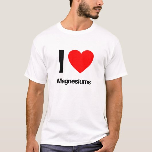 T-shirt j'adore les magnésiums (Devant)
