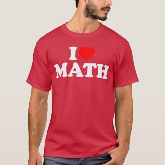 T-shirt J'adore les maths garçon (Devant)