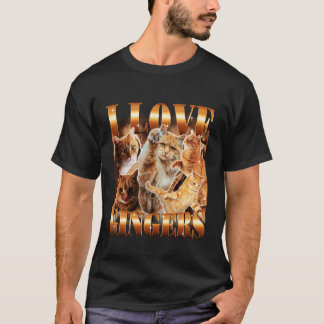 T-shirt J'adore les Mèmes de Chat Drôles et Mignons de Rou
