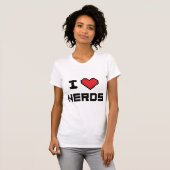 T-shirt J'adore les Nerds (Devant entier)