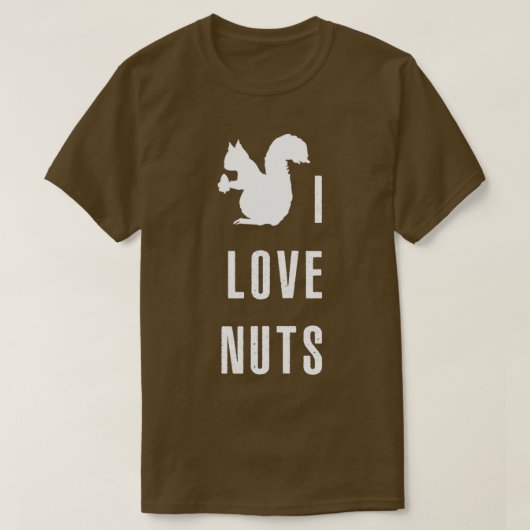 T-shirt J'adore les noix (Design devant)