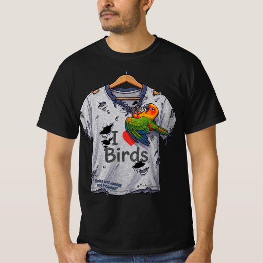 T-shirt J'adore les oiseaux (Devant)