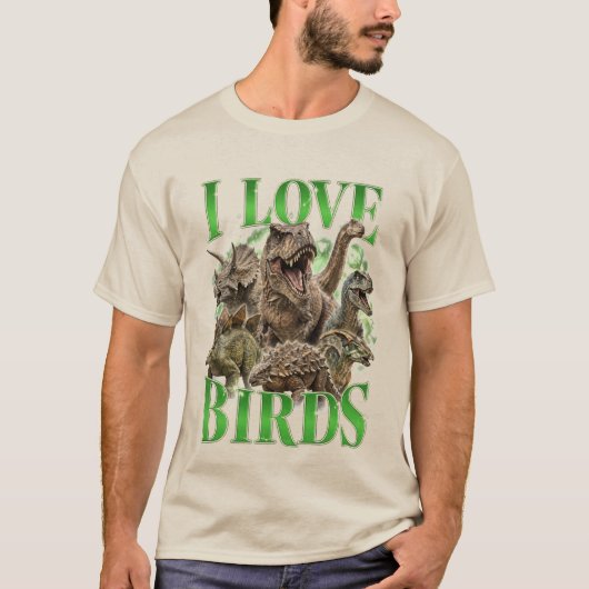 T-shirt J'adore les oiseaux (Devant)