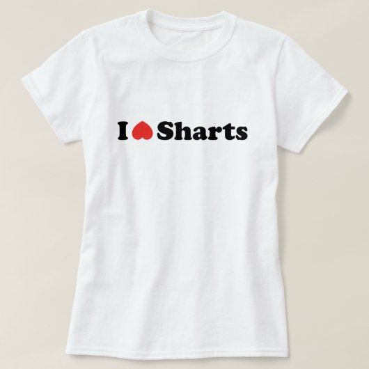 T-shirt J'adore les pets diarrhéiques (Design devant)
