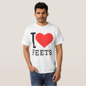 T-shirt J'adore les pieds (Devant entier)