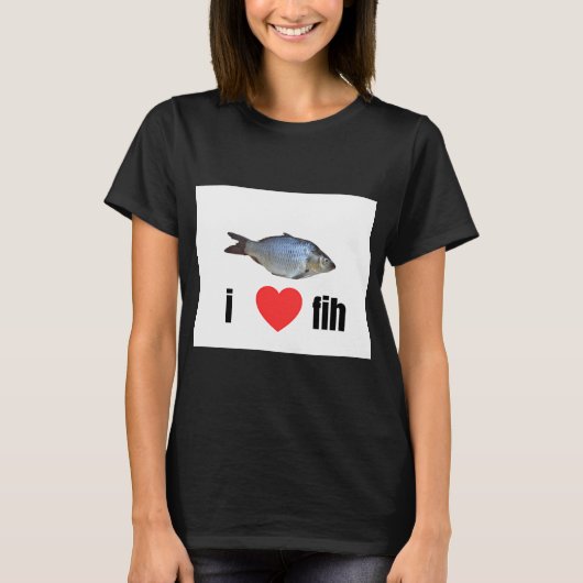T-shirt j'adore les poissons ! (Devant)