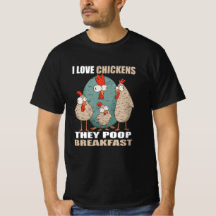 T-shirt J'adore les poulets Le Petit Déjeuner