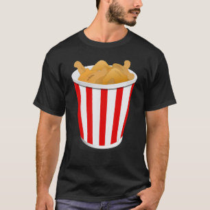 T-shirt J'adore les poulets surtout quand ils sont frits P