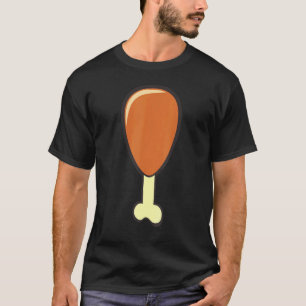 T-shirt J'adore les poulets surtout quand ils sont frits P