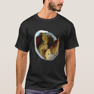 T-shirt J'adore les poulets surtout quand ils sont frits P