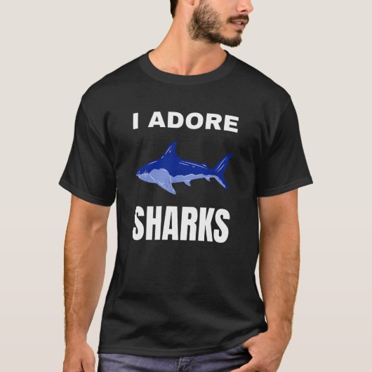 T-shirt J'adore les requins (Devant)